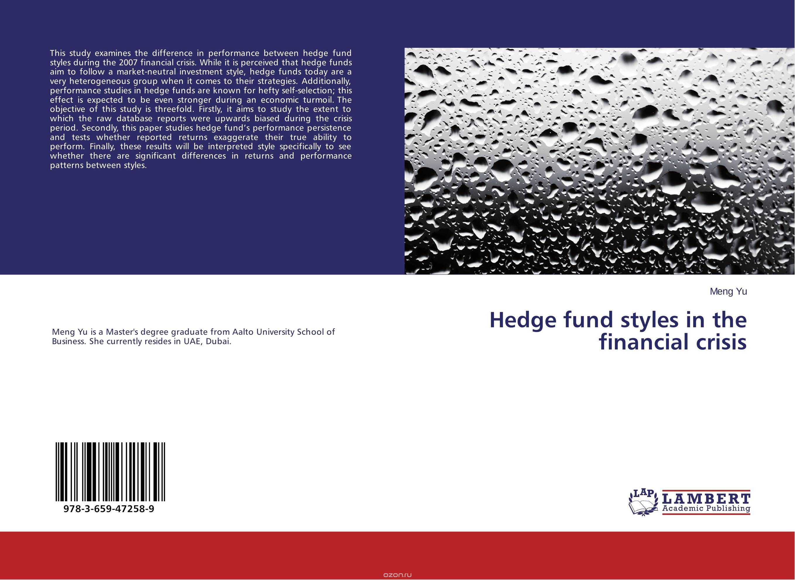 Hedge fund styles in the financial crisis