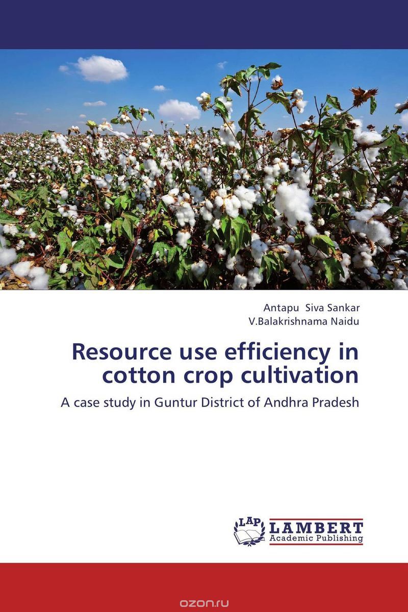 Resource use efficiency in cotton crop cultivation